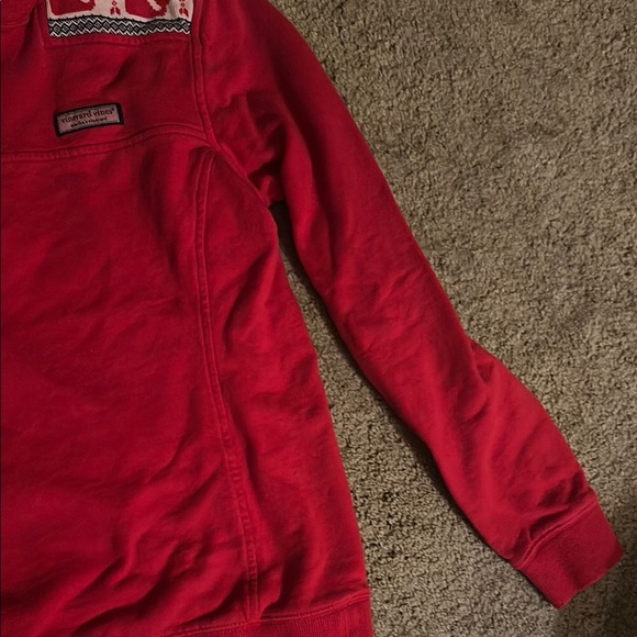 Vineyard Vines 1/4 quarter zip sweatshirt with sweater inset whale small s - Picture 9 of 17